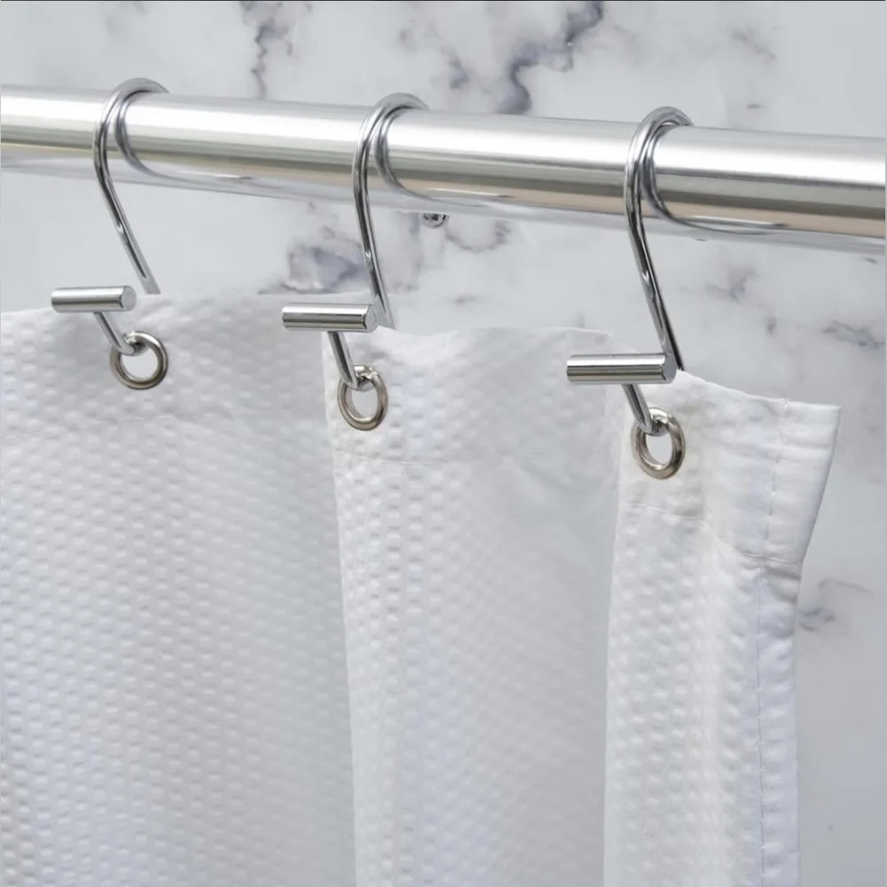Moda Shower Curtian Hooks 12pk Chrome Plated 305916-CHR